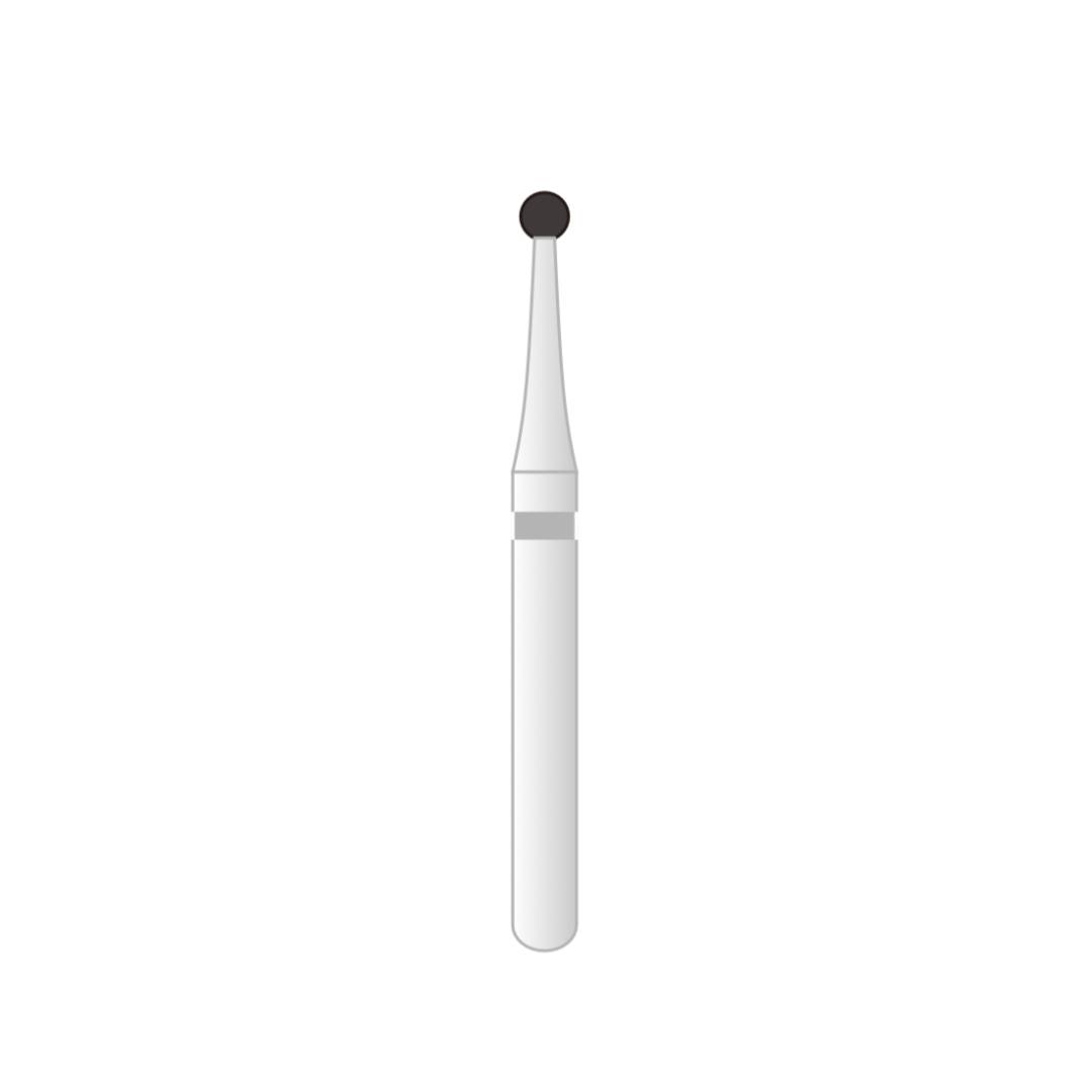 long shank round diamond bur