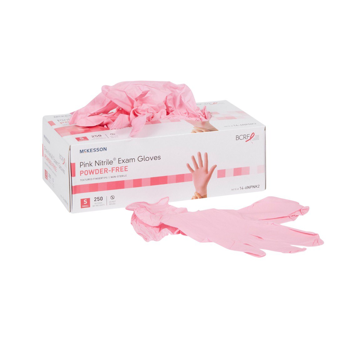 pink gloves
