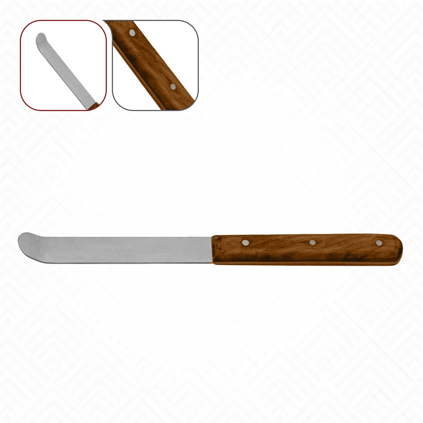 Metal plaster spatula